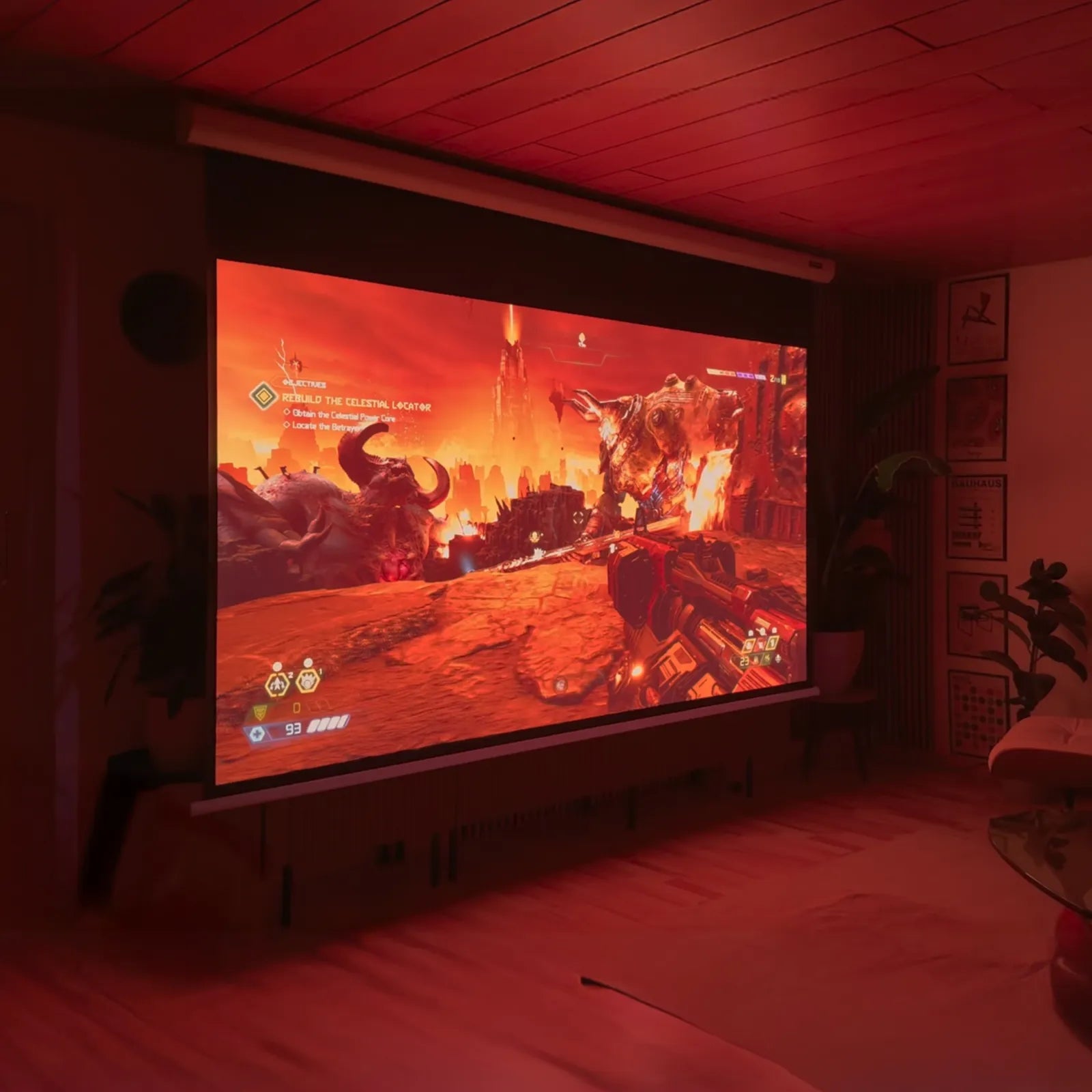 PureVision Anti-Speckle Motorized Matte White Screen