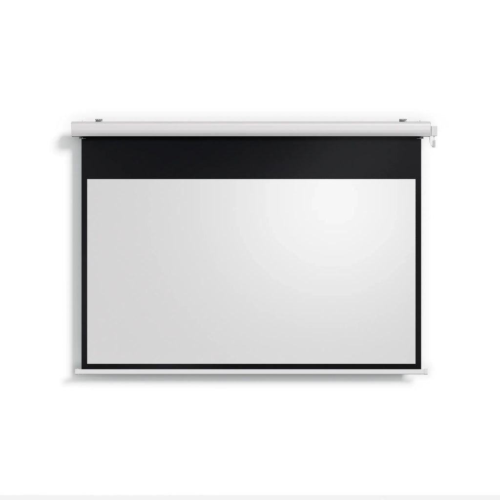 Valerion Backyard Weather Proof Motorized Drop Down Matte White Screen