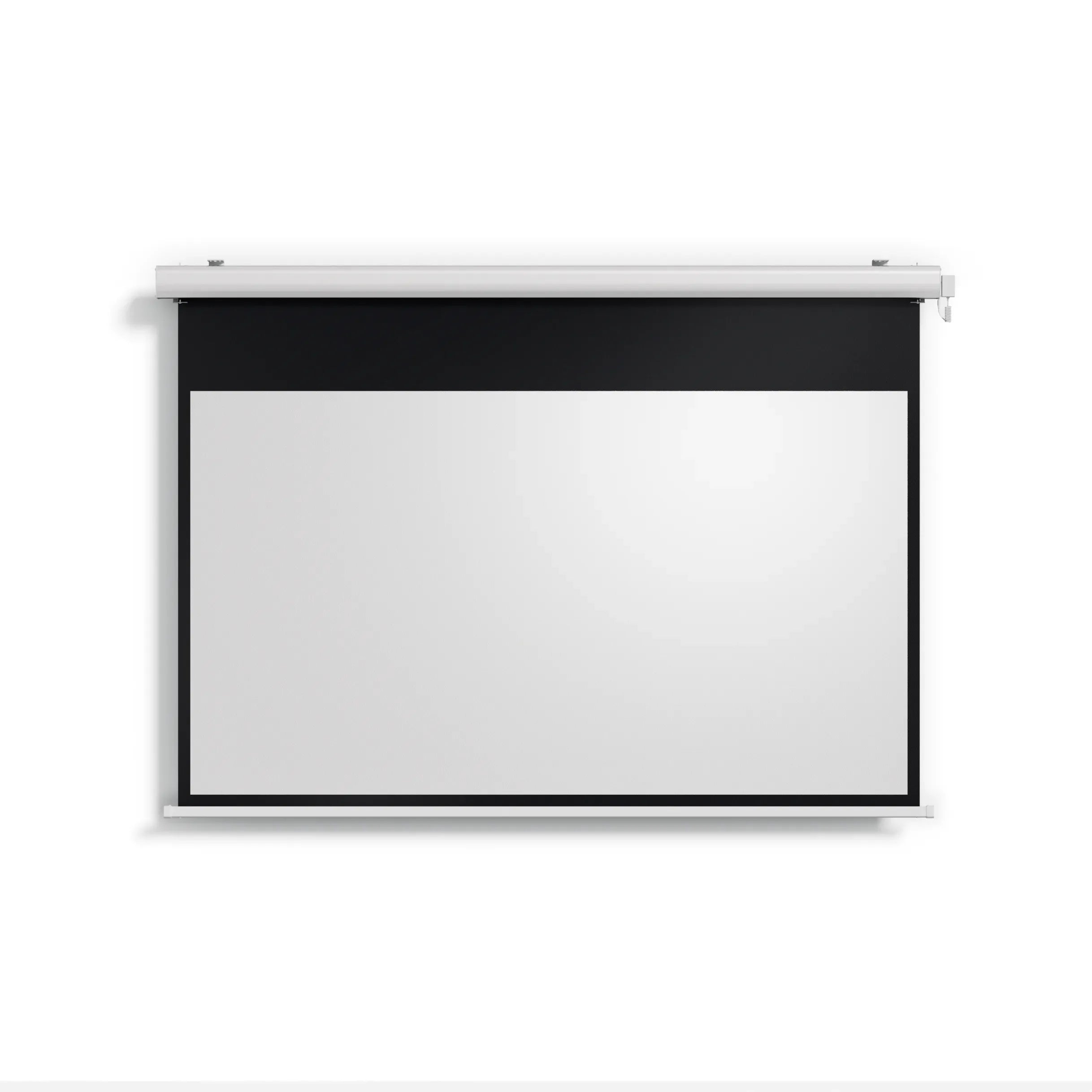 Valerion Backyard Weather Proof Motorized Drop Down Matte White Screen