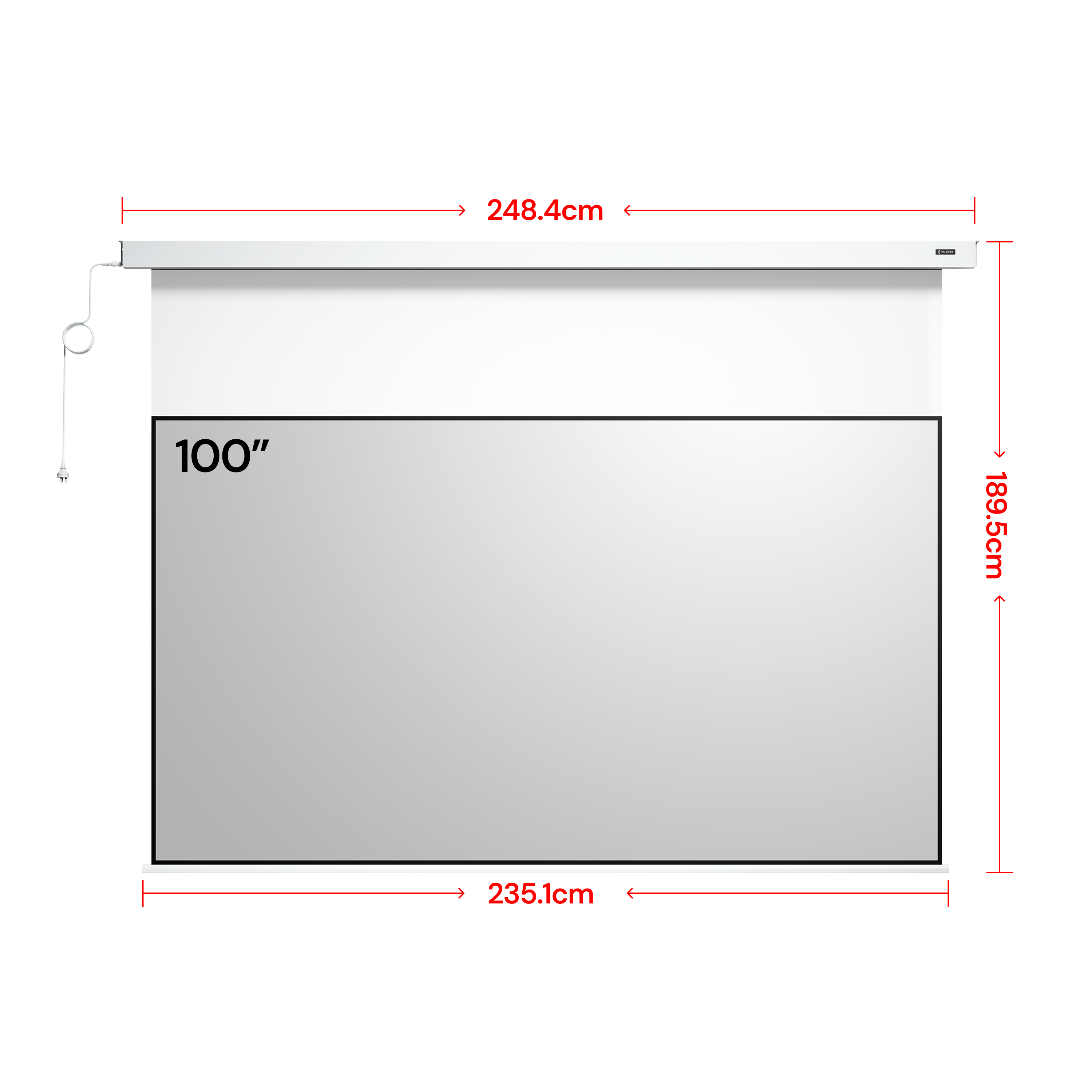 PureVision Anti-Speckle Motorized Matte White Screen