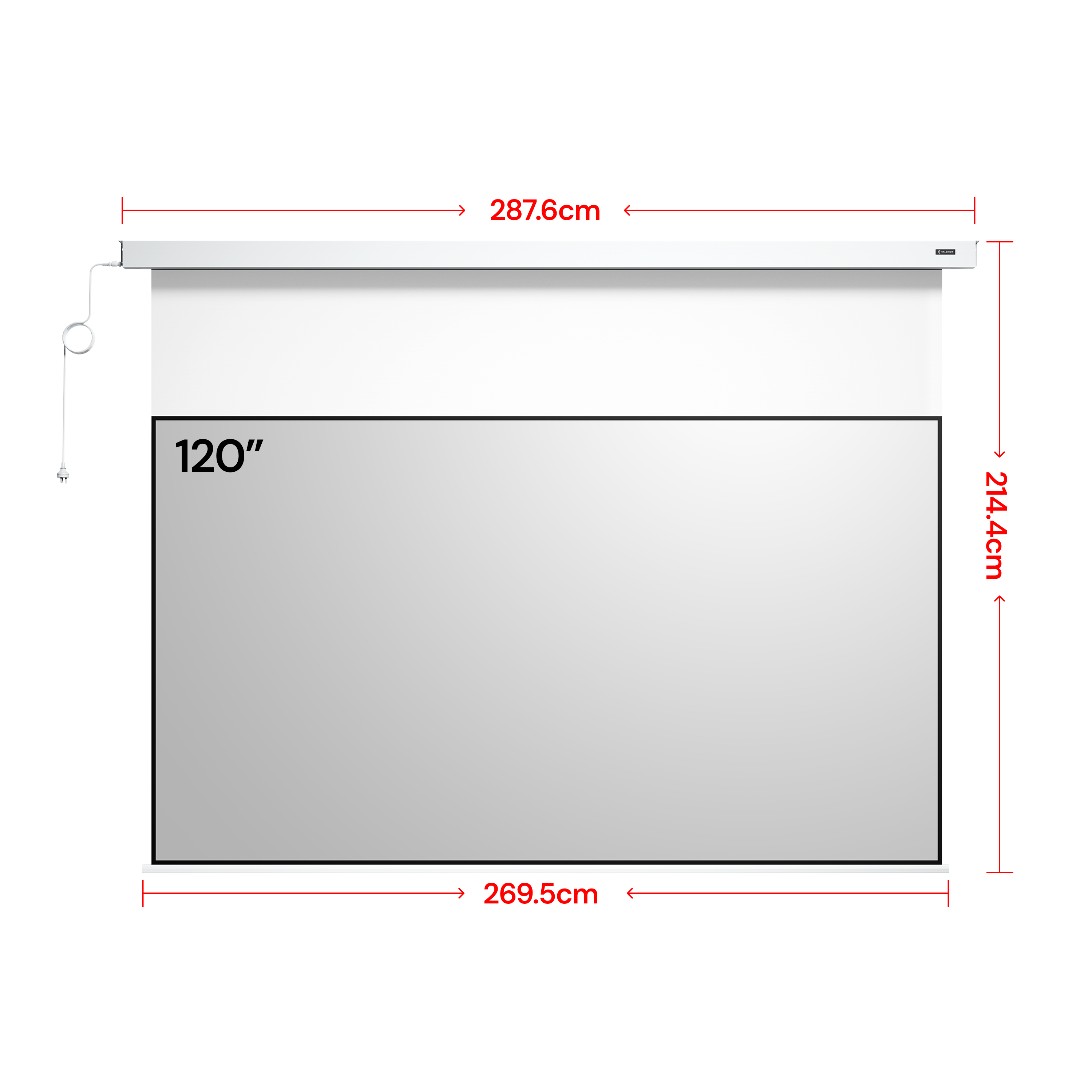 PureVision Anti-Speckle Motorized Matte White Screen