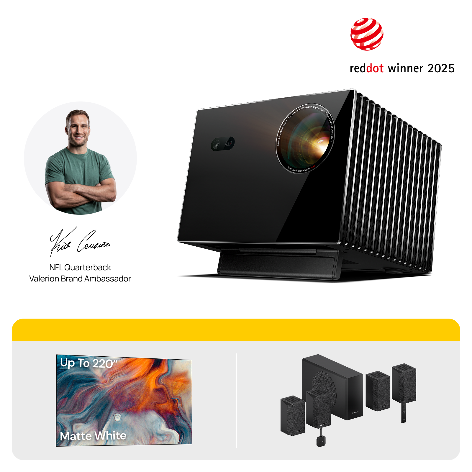 VisionMaster Max +  Matte White Screen &  Thunderbeat 4.1.2